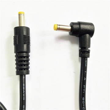 Codo masculino más cable de extensión de alimentación de CC femenino