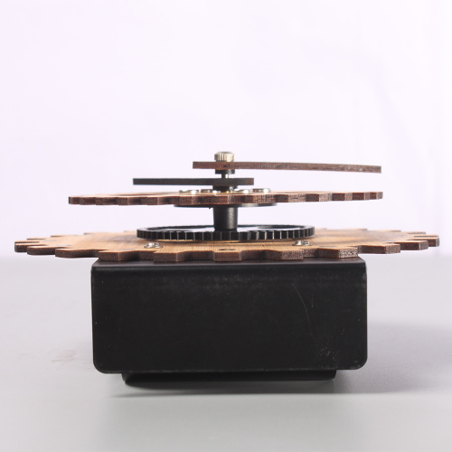 Mini Bamboo Desk Gear Clock