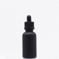 1oz Matte Black Glass Dropper Bottle Box Package