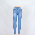 Jeans skinny en gros jeans bleus