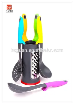 KG-0001 food grade TPR handle nylon fast food kitchen utensils