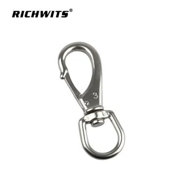 Stainless Steel carabiner Dog pet Swivel Snap Hook Swivel Leach Clip for dog leash