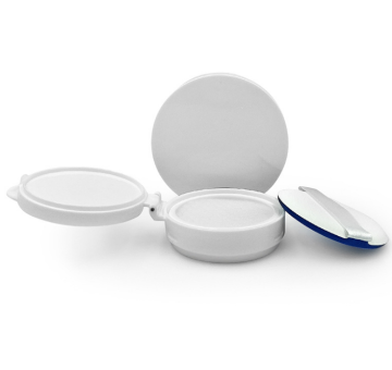 New round pure white sponge puff air cushion