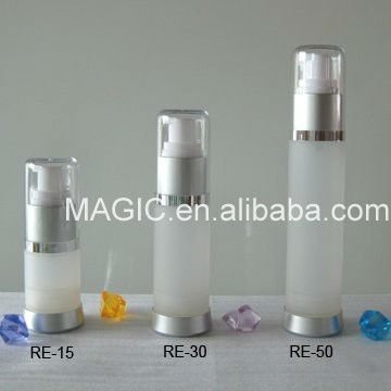 PP clear frosting airless pump bottle