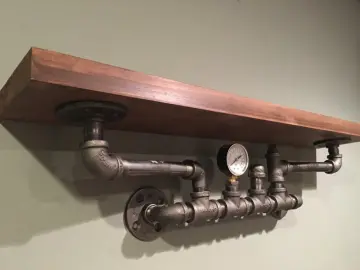 ancient pipe furniture with bsp floor flange