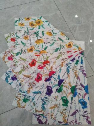 Textiles Imitation Linen Cloth Polyester Print Fabrics