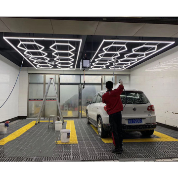 Honeycomb LED Lights for Car Workshops and Garages