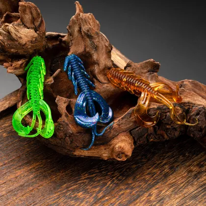 5cm TPR Floating Shrimp Soft Bait Lure for Texas Rigs and Drop Shot