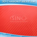 Xe hơi cao Polymer gói sợi Carbon 3D phim Vinyl