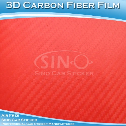 Xe hơi cao Polymer gói sợi Carbon 3D phim Vinyl