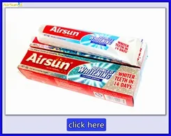 airsun natural herbal whitening gel toothpaste