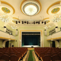 Auditorium hotel led hanging round crystal chandelier