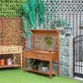 48'' Garten-Holz-Potting-Bank-Tisch