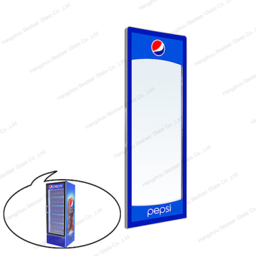 Beverage Display Cooler PVC Frame Tempered Glass Door