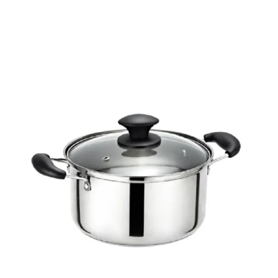 Double Ear Stainless Steel Soup Sauce Pot