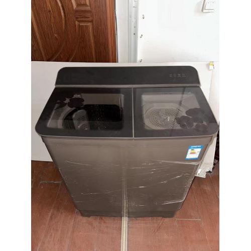 Large capacity double barrel washing machine