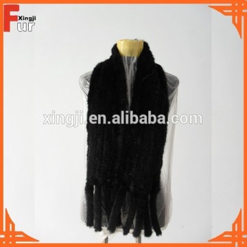 Natural color Black Mink Fur Shawl