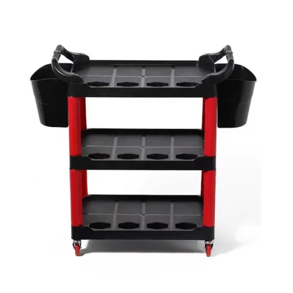 Mobile Car Wash Tool Trolley: Cleaning Carts and Wheels