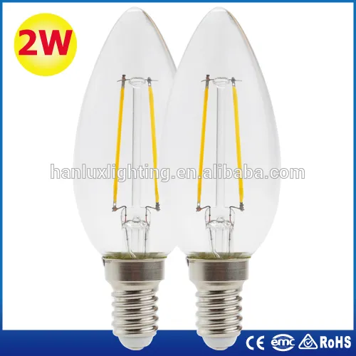 C35 LED Filament candle light E14 base