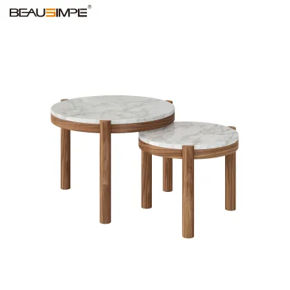Gustav Series Premium Coffee Table with Marble Top