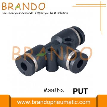 Union Tee Push In Miniature Pneumatic Fittings 4mm