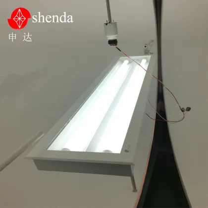 Cleanroom Lighting 1200x300mm Double Tube Fluorescent LED Light Fixture