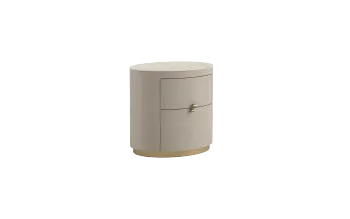 Modern Nightstand Golden Brass Bedside Table with Drawer