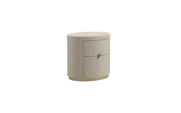 Modern Nightstand Golden Brass Bedside Table with Drawer