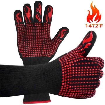 Sturdyarmor Anti Slip 932F Extreme Heat Resistant BBQ Grill Oven Mitt Gloves