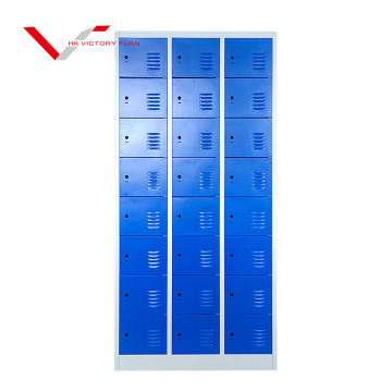 Customized Colorful 24 Door Metal Public Storage Locker