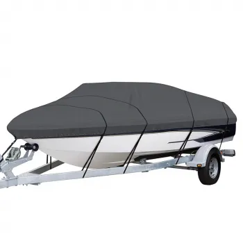 Durable Waterproof UV-Proof Custom Lightweight Polyester Boat Cover - Size Customized
