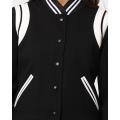 Wholesale Custom Logo Black Baseball Uniform Jacket