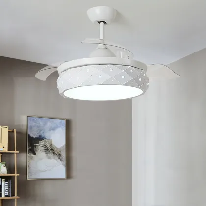 bedroom decor led ceiling fans with lights remote control restaurant invisible dining room ceiling fan light luminaire suspensio