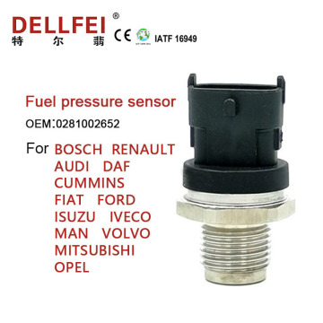 Sensor de presión del ferrocarril diesel 0281002652 para Renault Man