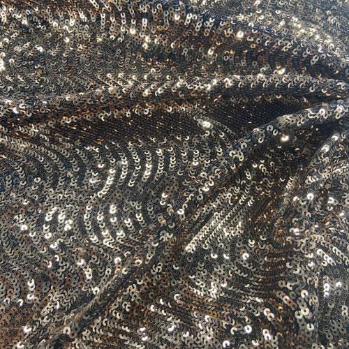 Occident fantaisie somptueux tissu de broderie de paillettes