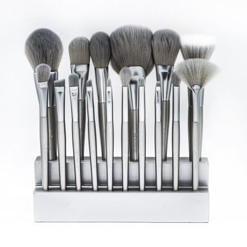 16 PCS set srebrne četke za šminku
