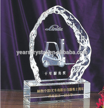 2015 top quality & elegant crystal trophy, crystal award
