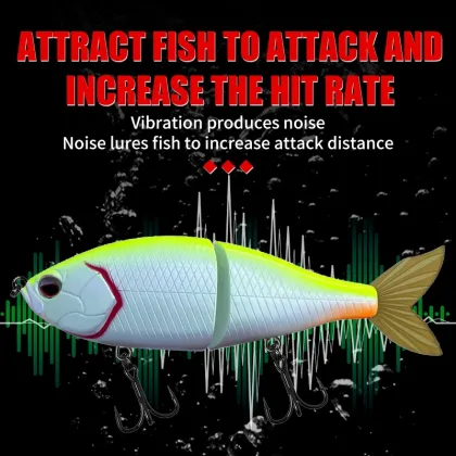 57g 145mm Glide Bait Jointed Swim Bait for Sea Bass Lures Trolling
