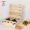 Wholesale Unfinished Wooden 4 Bottle Wine Boxes