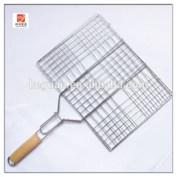 B-015 hot selling good quality wooden handle stainless steel bbq