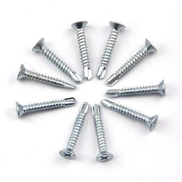 Factory Direct Self Drilling Screws with Countersunk Head Flat Head Black Zinc Finish Metric Measurement System