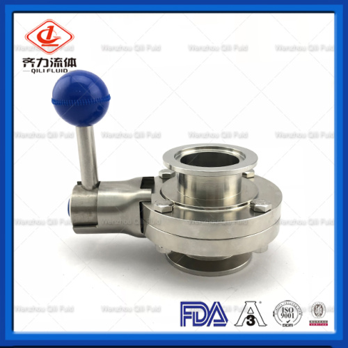 Stainless Steel 316L Tri Clamp Manual Butterfly Valve