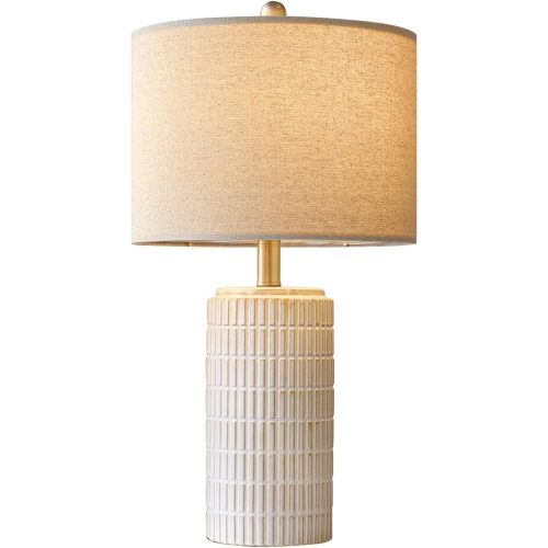 Ceramic Table Lamp with Linen Shade