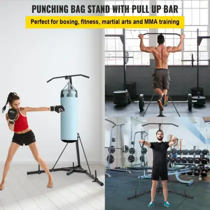 Professional Boxing Training Equipment: Steel Frame Punching Bag, Speedball, and Platform Box Stand for Workouts