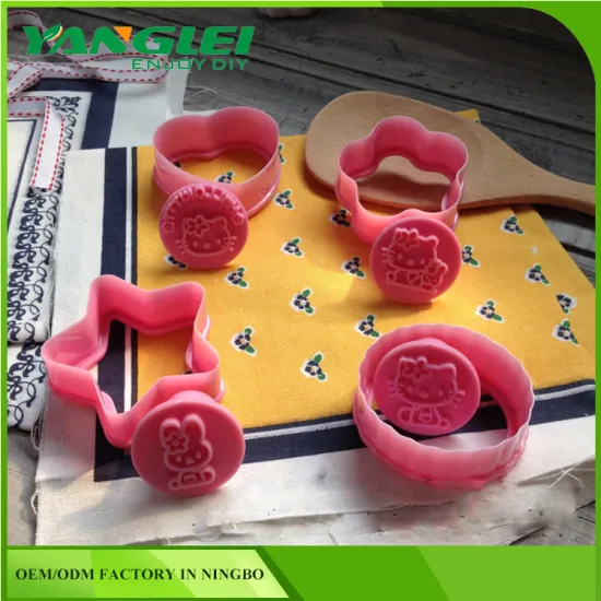 YL-143 3D cute cat cookie cutter cookie stamp