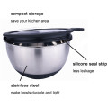 Dapur Silicone Salad Cake Metal Mixing Bowl Set