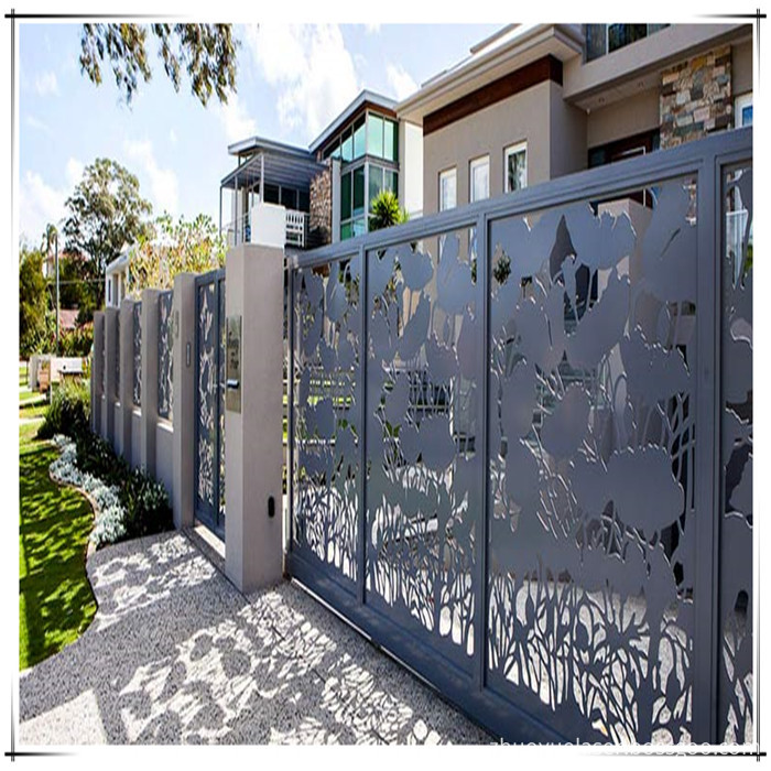 contemporary home fencing and gates