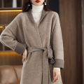 Casual cashmere coat on both sides