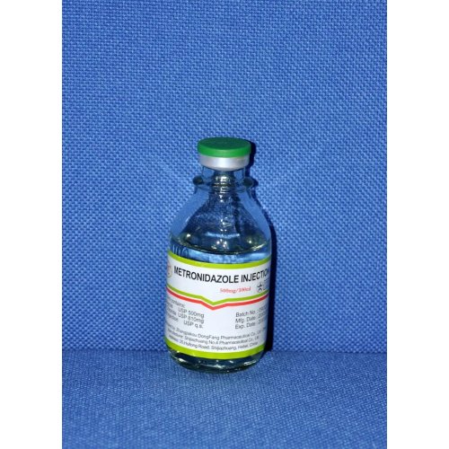 زجاجة حقن ميتروزول الزجاجية