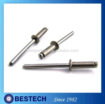 Din7337 Aluminum Steel Open Type Blind Rivet Pop Rivet with Countersunk Head